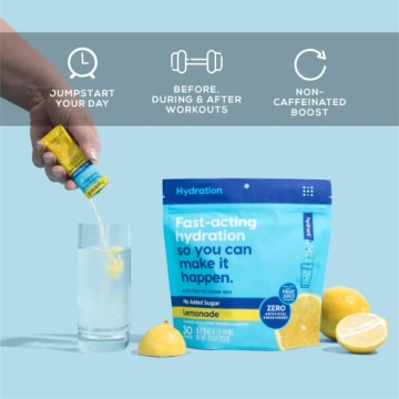 Hydrant Hydrate Lemonade Electrolyte Powder Stick Packets