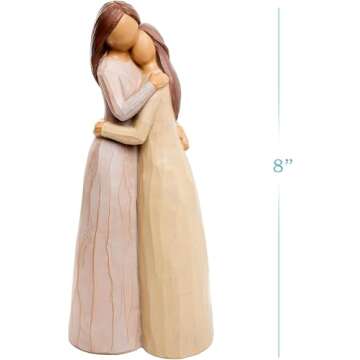 UNO MAS UNO Gift for Mom from Daughter - Personalized Sculpted Hand-Painted Ready to be Given as a Gift Figure -Birthday Gift for Daughters, Valentine's Day, Mothers Day, Moms Gift Ideas, Unique Bday