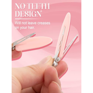 MADHOLLY 20Pcs No Bend Hair Clips for Crease-Free Styling