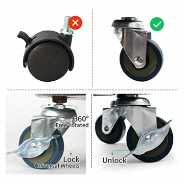 Kaoolaa Heavy Duty Plant Caddy with Wheels for Easy Mobility