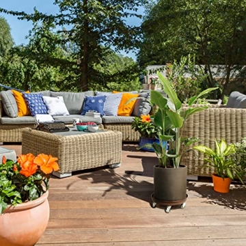 Kaoolaa Heavy Duty Plant Caddy with Wheels for Easy Mobility