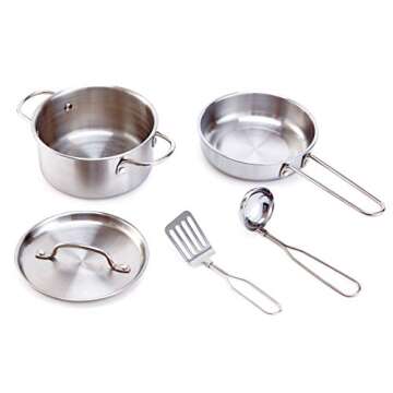 Hape 2-in-1 Kitchen & Grill Set for Kids' Role Play Toys