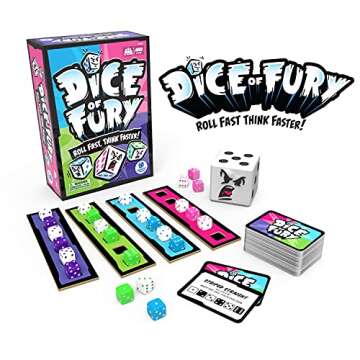 Educational Insights Dice of Fury Fast Paced Family Dice Game, Toy Gift for Boys & Girls, Teens & Ad...