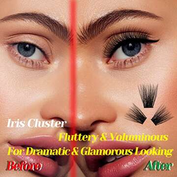 DIY Lash Extension Kit at Home, 144pcs Eyelash Extension Kit with Lash Bond and Seal Lash Tweezers Lash Clusters Wispy Individual Lashes Kit Eyelashes Kit Lash Clusters D Curl Iris 10-15mm