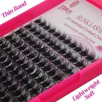 DIY Lash Extension Kit at Home, 144pcs Eyelash Extension Kit with Lash Bond and Seal Lash Tweezers Lash Clusters Wispy Individual Lashes Kit Eyelashes Kit Lash Clusters D Curl Iris 10-15mm