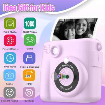 Kids Instant Print Camera - Fun Photography for Toddlers