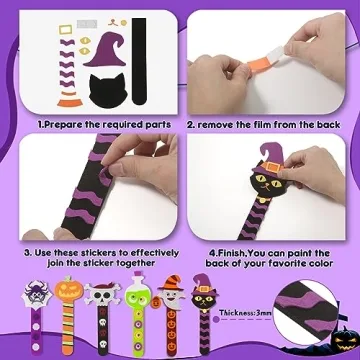 Halloween DIY Bookmark Crafts for Kids Classroom Party Fun