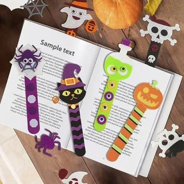 Halloween DIY Bookmark Crafts for Kids Classroom Party Fun