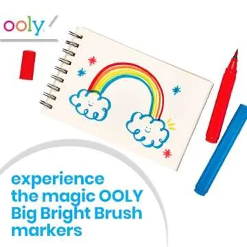 OOLY Big Brush Chunky Markers for Toddlers