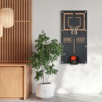 Archtwain Basketball Hoop Metal Wall Decor for Game Rooms