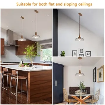 HDDFL Flower Shaped Vintage Pendant Lights for Stylish Spaces
