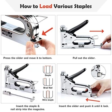 NEU MASTER Heavy Duty 3 in 1 Staple Gun for Projects