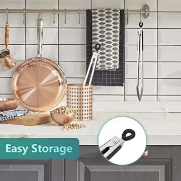 Premium 17 Inch Extra Long Grill Tongs For Safe Cooking