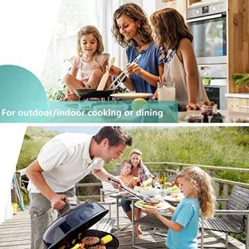 Premium 17 Inch Extra Long Grill Tongs For Safe Cooking