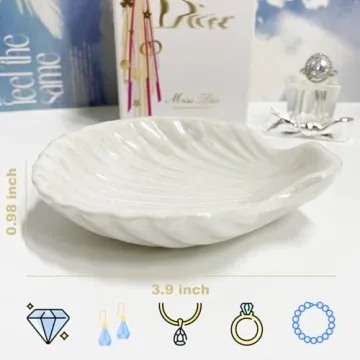 GO2HEJING Shell Jewelry Dish - Elegant Trinket Holder