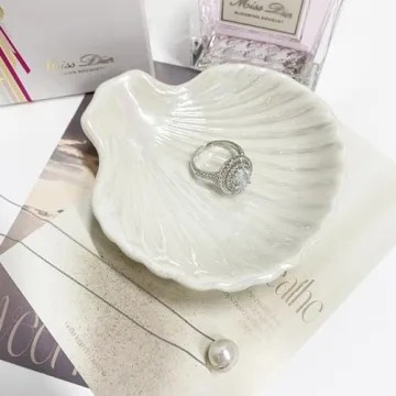 GO2HEJING Shell Jewelry Dish - Elegant Trinket Holder