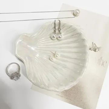 GO2HEJING Shell Jewelry Dish - Elegant Trinket Holder