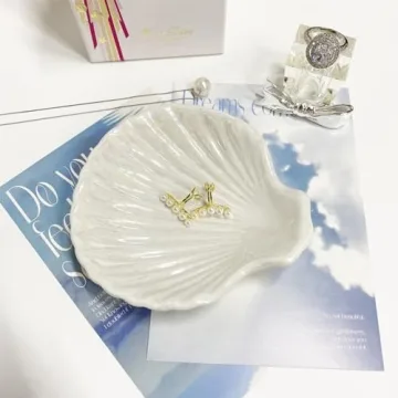 GO2HEJING Shell Jewelry Dish - Elegant Trinket Holder