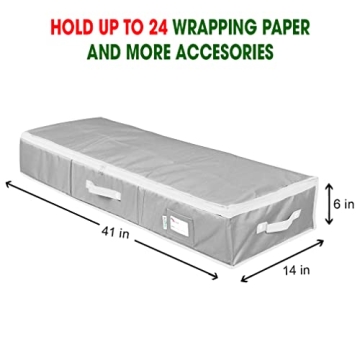 Primode Wrapping Paper Storage Case for Gift Organization