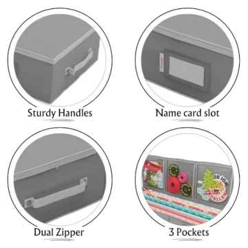 Primode Wrapping Paper Storage Case for Gift Organization