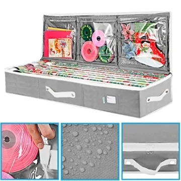 Primode Wrapping Paper Storage Case for Gift Organization