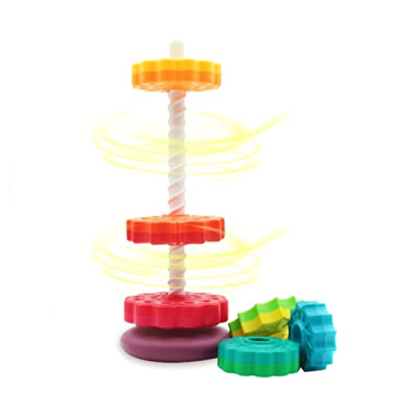 LUCKFUTURE Spinning Stacking Toy for Ages 1-3