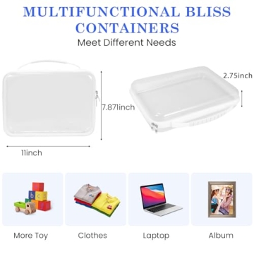 Versatile 4Pack Zippered Hard Pouches for Organizing