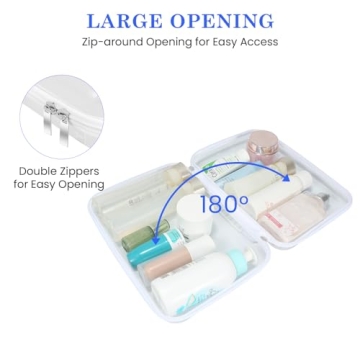 Versatile 4Pack Zippered Hard Pouches for Organizing