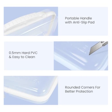 Versatile 4Pack Zippered Hard Pouches for Organizing