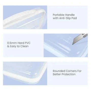 Versatile 4Pack Zippered Hard Pouches for Organizing