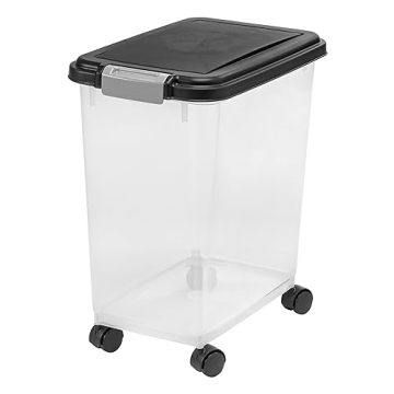 IRIS USA Airtight Dog Food Storage Container with Wheels