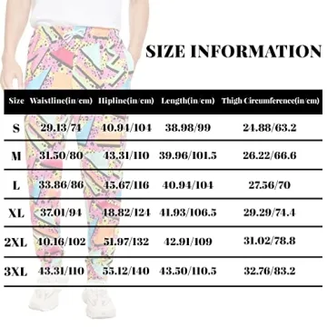 Retro 80s 90s Jogger Pants for Men Women Comfortable Stylish