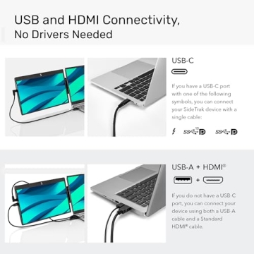 SideTrak Swivel 12.5" Portable Monitor for Laptop