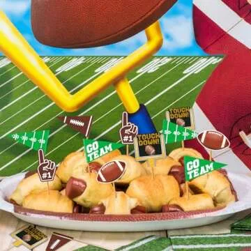Gatherfun Football Toothpicks for Party Decor