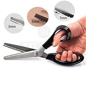 KimDaro Pinking Shears Set: Professional & Ergonomic Sewing Scissors