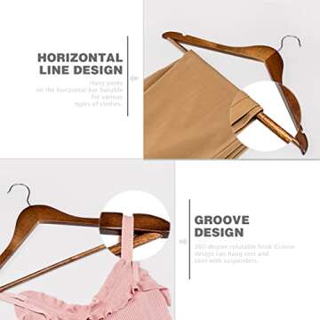 Heavy Duty Bamboo Wooden Hangers for Every Closet Needs