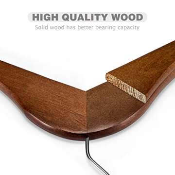 Heavy Duty Bamboo Wooden Hangers for Every Closet Needs