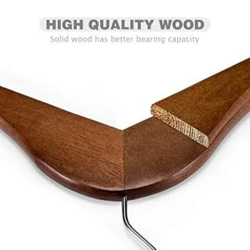 Heavy Duty Bamboo Wooden Hangers for Every Closet Needs