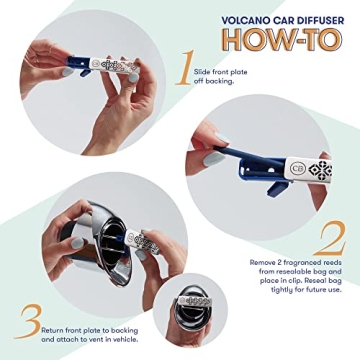 Capri Blue Volcano Car Diffuser with Long-Lasting Refills