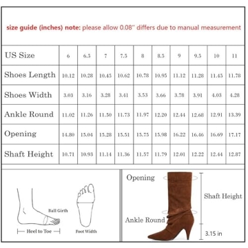 Stylish Modatope Brown Suede Slouchy Mid Calf Boots