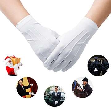 JISEN Tuxedo Gloves - Elegant and Durable for All Occasions