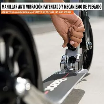 Razor A6 Kick Scooter for Kids Ages 8+ - Extra-Tall Handlebars & Longer Deck, 10" Urethane Wheels, Anti-Rattle Technology, For Riders Up to 220 lbs