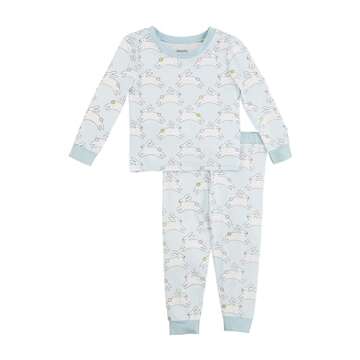 Mud Pie Baby Boys Toddler Bunny PJs - Cozy Easter Sleepwear