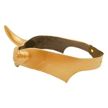 juyocmy Loki Crown Horns Women masquerade mask Gold Horns Cosplay tv Head Costumes PropProp for Lady Costume