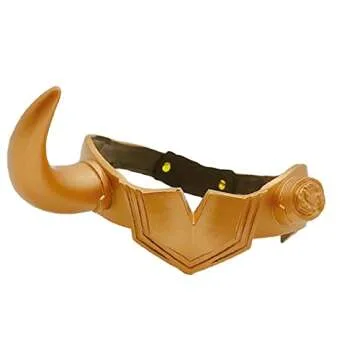 juyocmy Loki Crown Horns Women masquerade mask Gold Horns Cosplay tv Head Costumes PropProp for Lady Costume