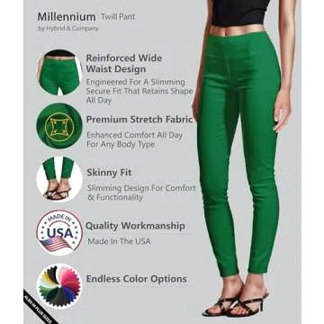 Hybrid & Company Super Comfy Ultra Stretch Pants - Professional Yet Stylish
