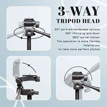 Apeocose 55" Tripod for iPhone - Perfect Holiday Gift