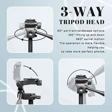 Apeocose 55" Tripod for iPhone - Perfect Holiday Gift