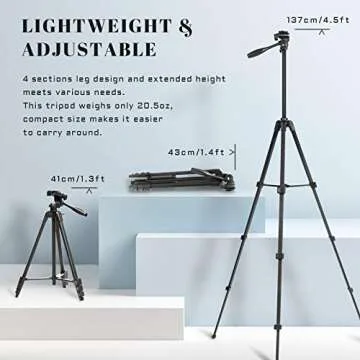 Apeocose 55" Tripod for iPhone - Perfect Holiday Gift