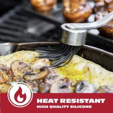 BBQ-AID Premium Basting Brush with Wooden Handle